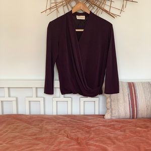 MM Lafleur || faux wrap blouse